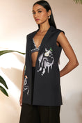 Load image into Gallery viewer, Black Tropicool Sleeveless Blazer
