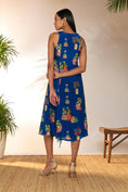 Load image into Gallery viewer, Blue Tangy Tango Midi Dress
