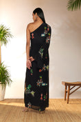 Load image into Gallery viewer, Black Tropicool One Shoulder Dress
