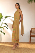 Load image into Gallery viewer, Tan Tangy Tango One Shoulder Kaftan
