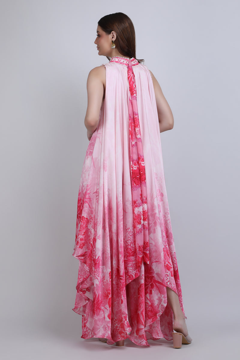 Blush Asymmetric High low Dress