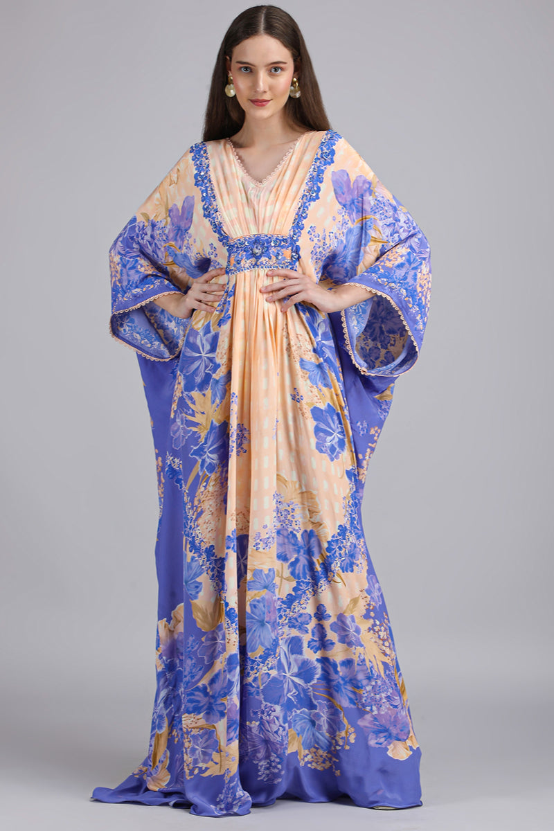 Denser Duo Floral Placement Kaftan