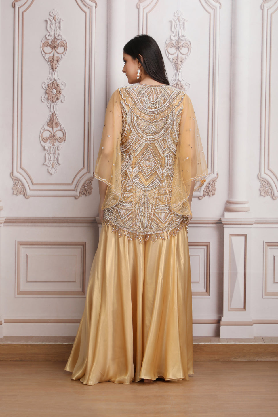 Jacket Set With Heavy Embroidery