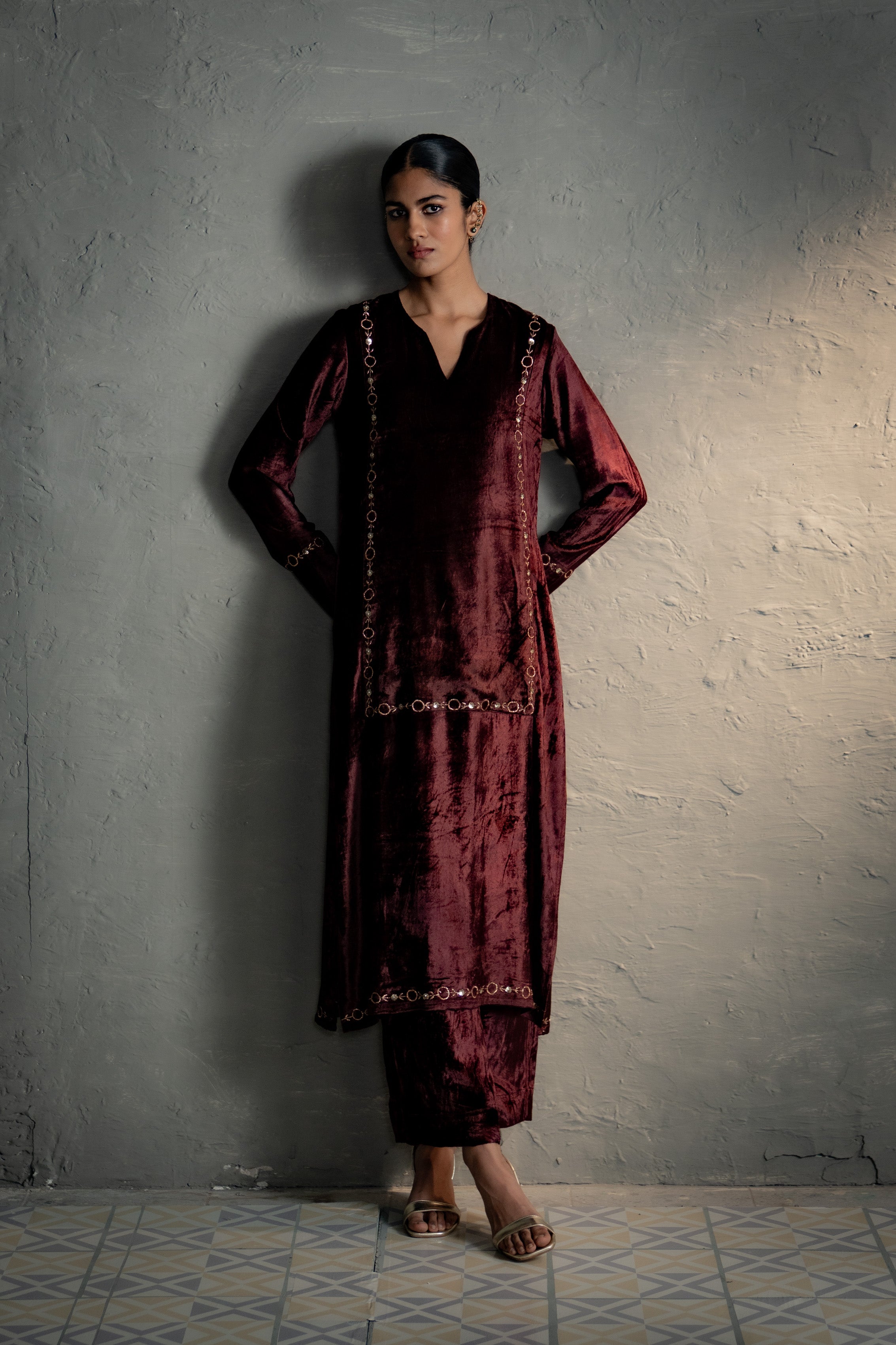 Maaya Brown Kurta Set