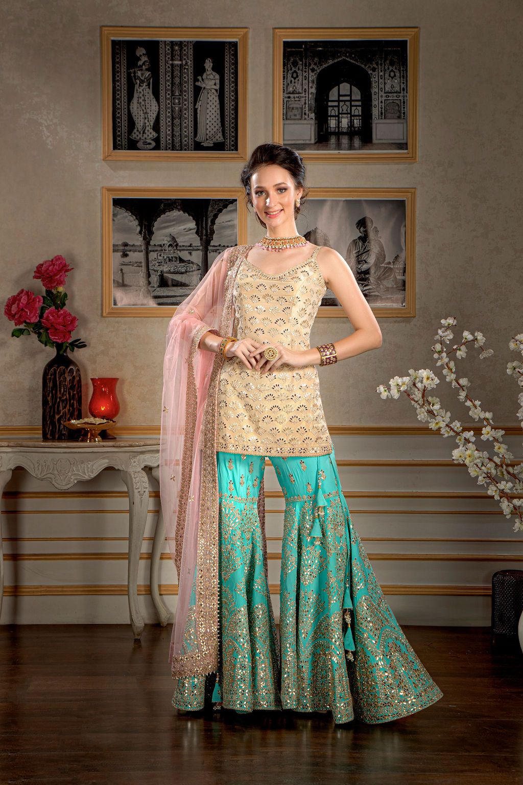 Sharara Suit With Dupatta