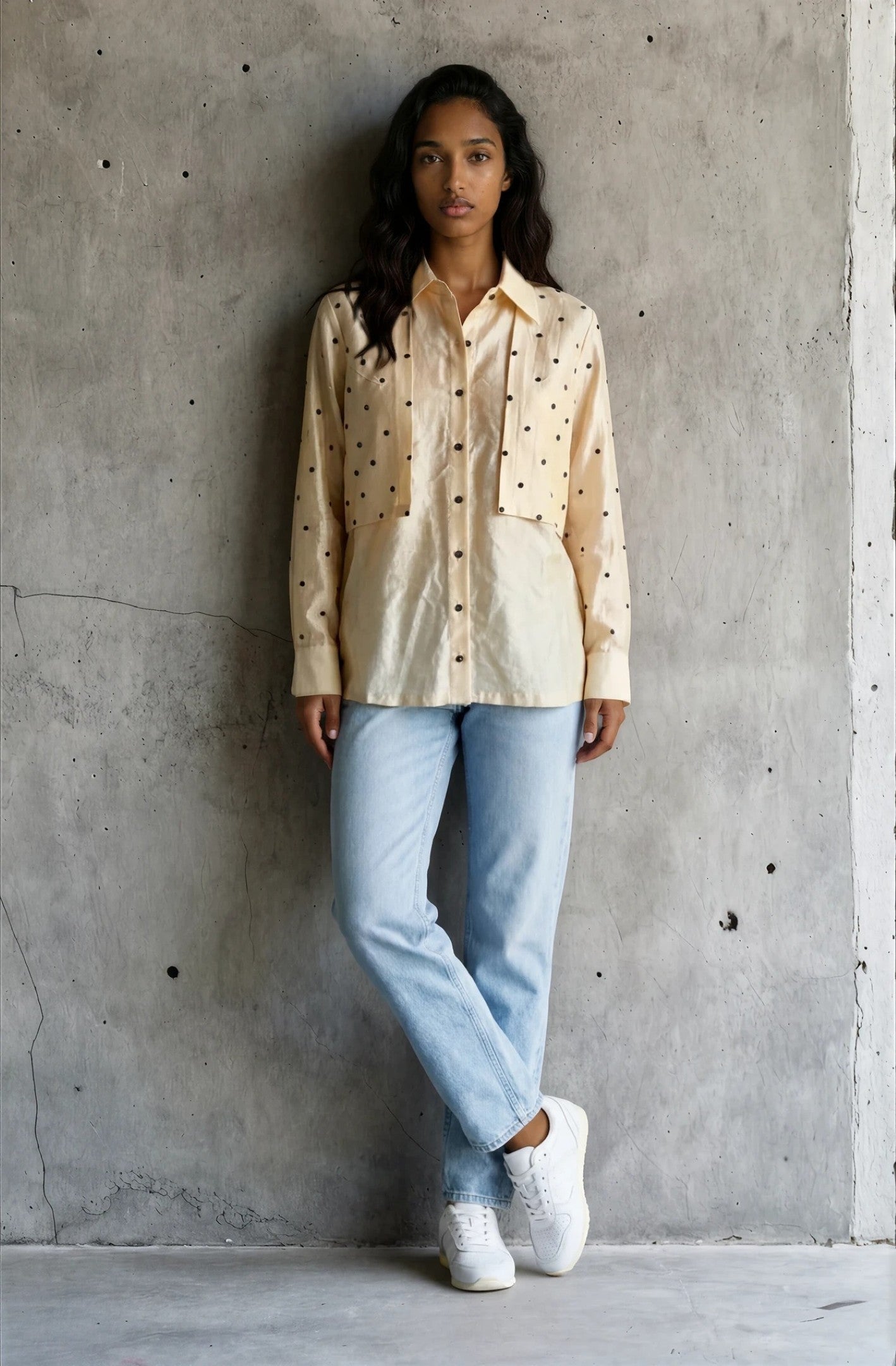 Polka Shirt Dress