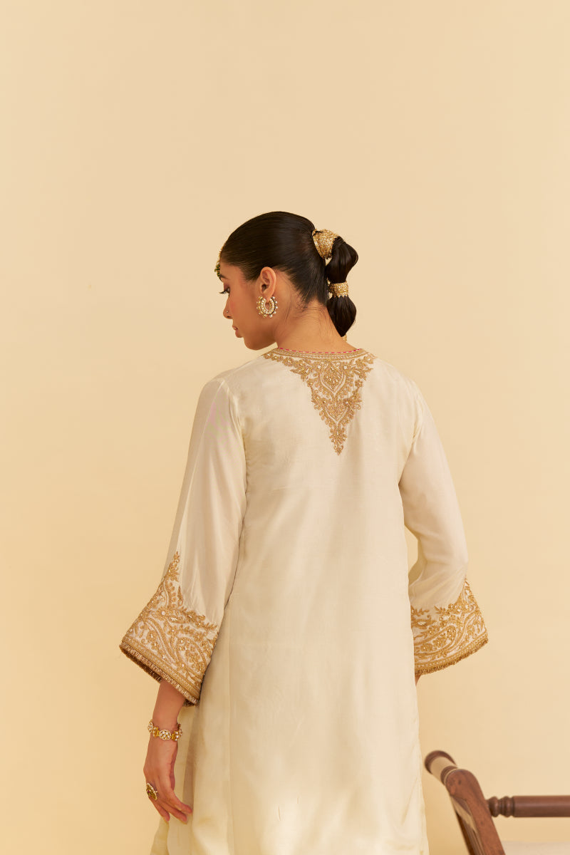 Marwa-Short Chauga With Salwar And Dupatta