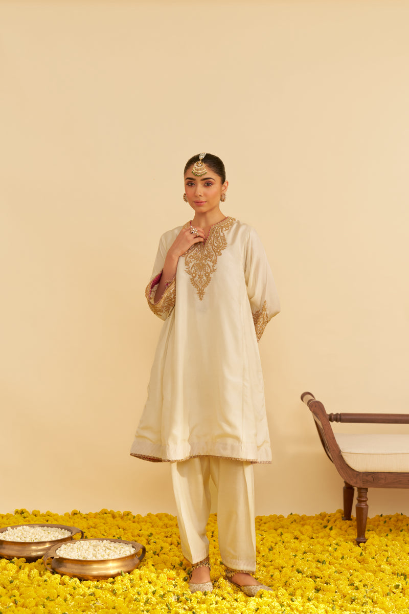 Marwa-Short Chauga With Salwar