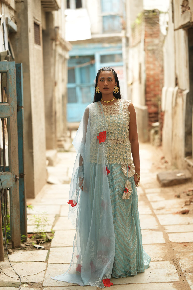 Mihira - Overlay, bustier, skirt & dupatta