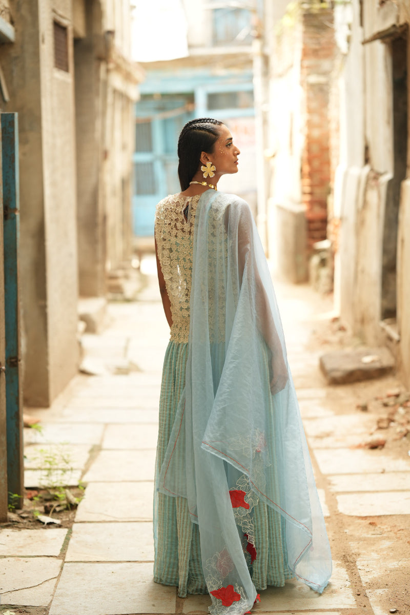Mihira - Overlay, bustier, skirt & dupatta