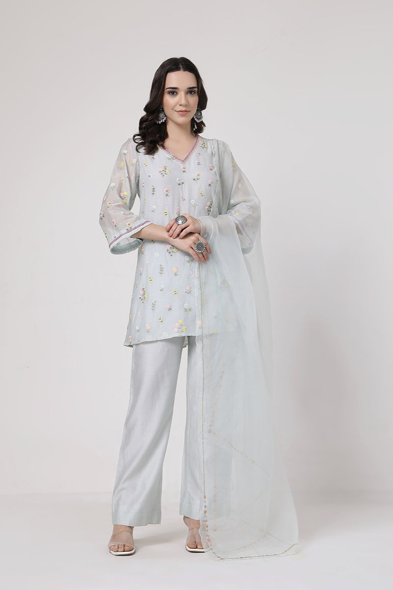 Mint Blue A-line Set