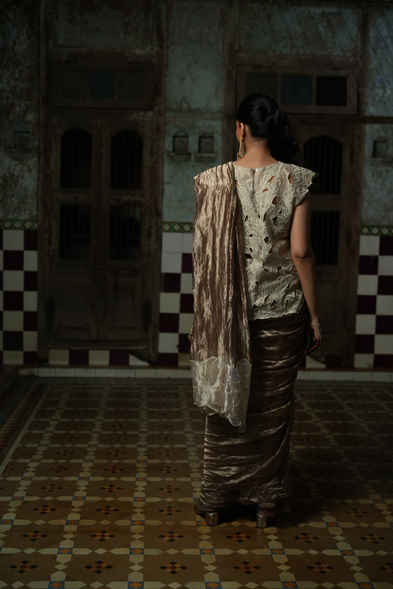 Mishika - Overlay, Saree & Blouse