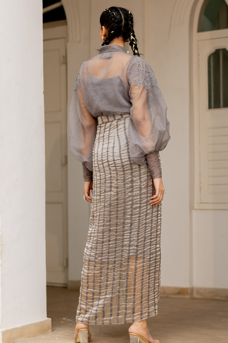 Myrna - Shirt, inner & skirt set