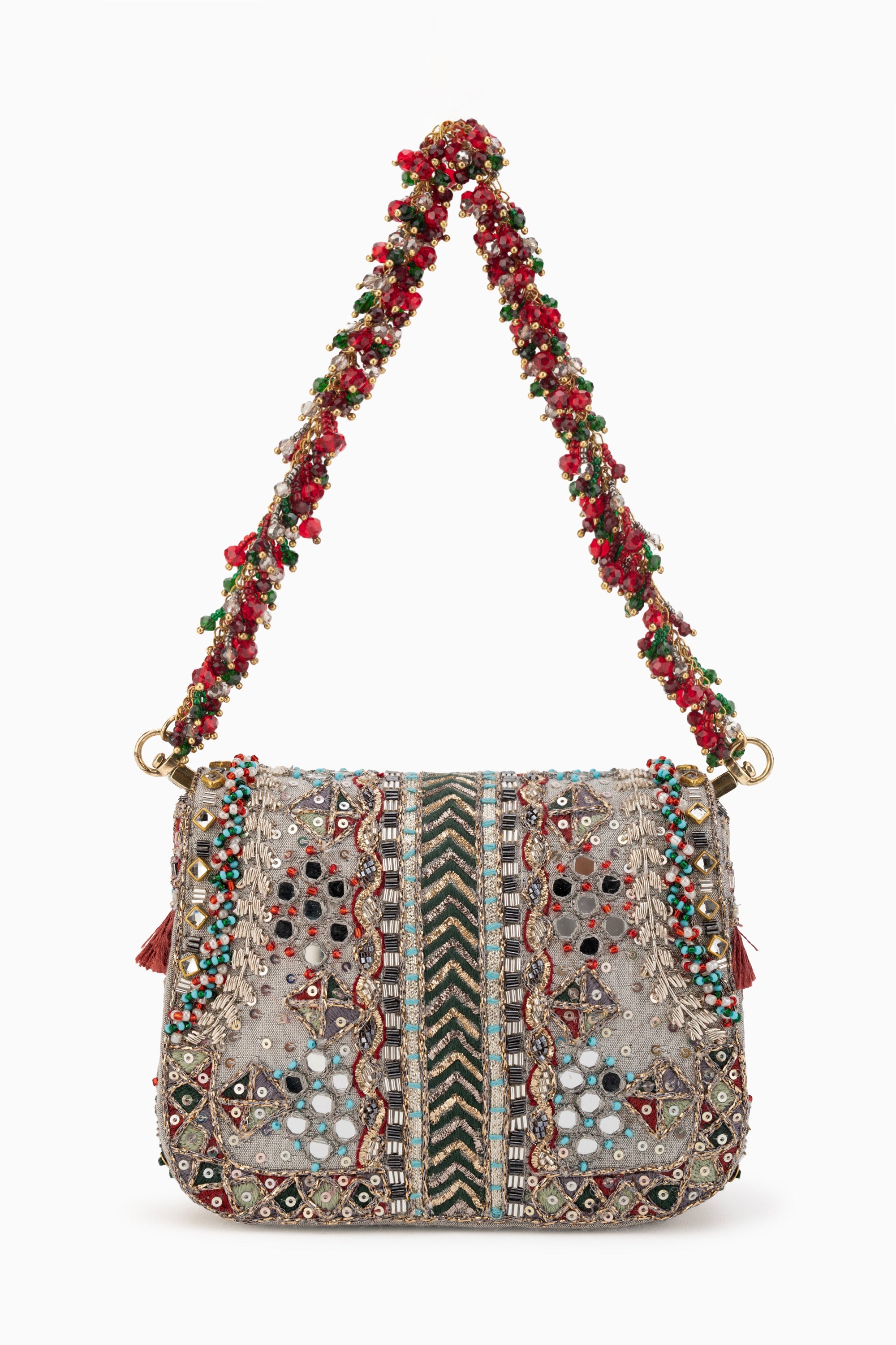 NOOR MINI CLUTCH – SILVER