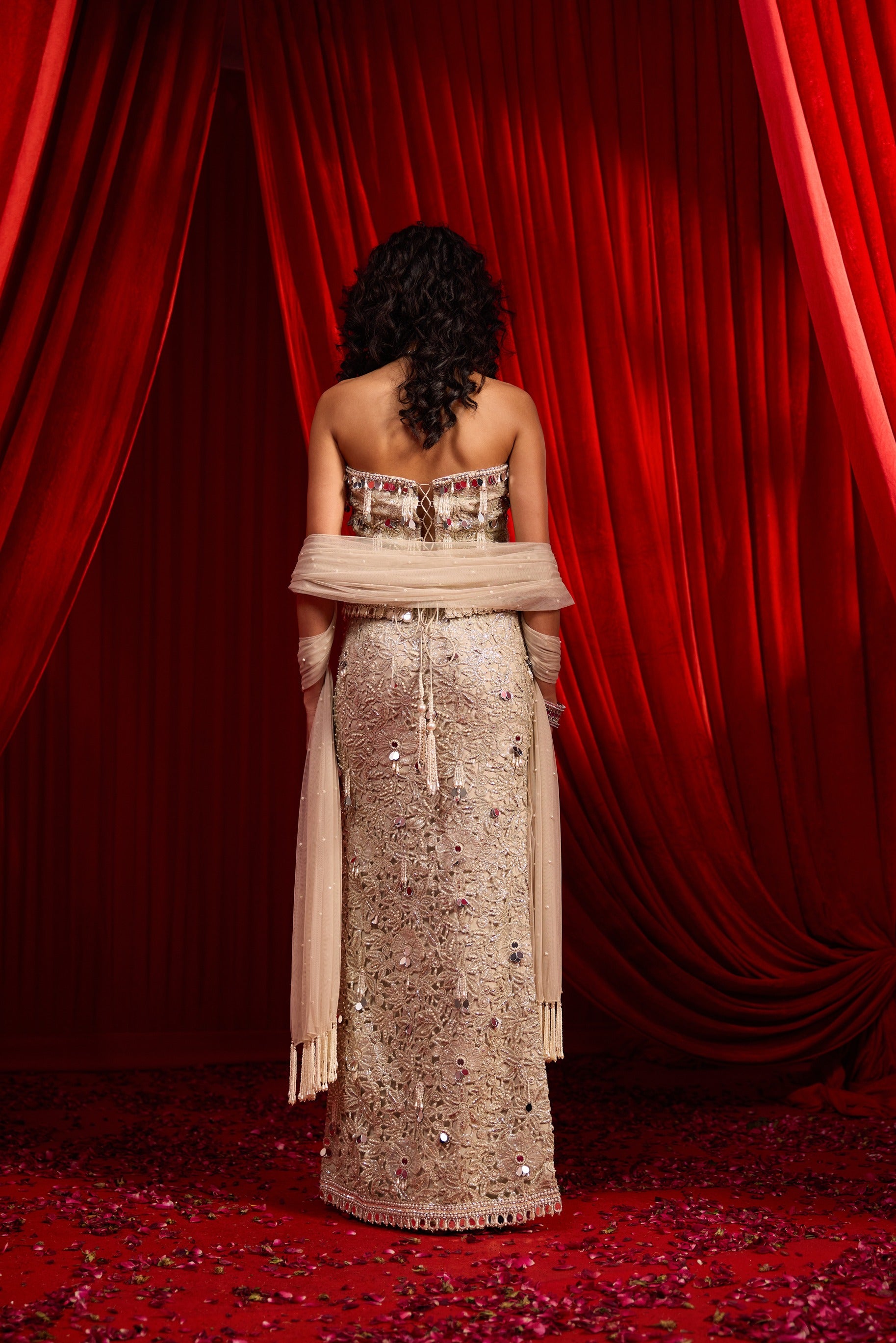 Jhilmil Iktar Lehenga Set