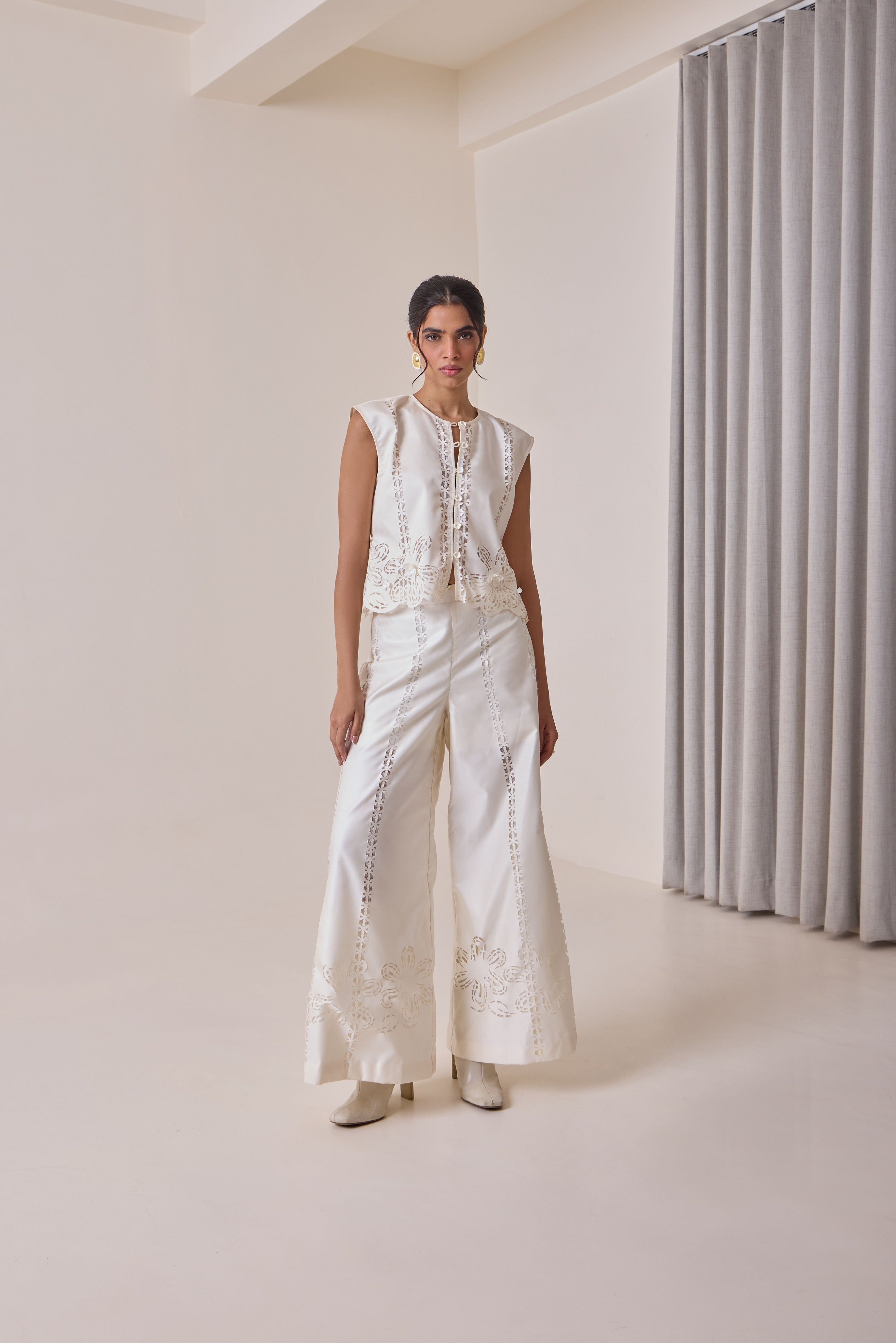 Pearl Cut-Work Jacket