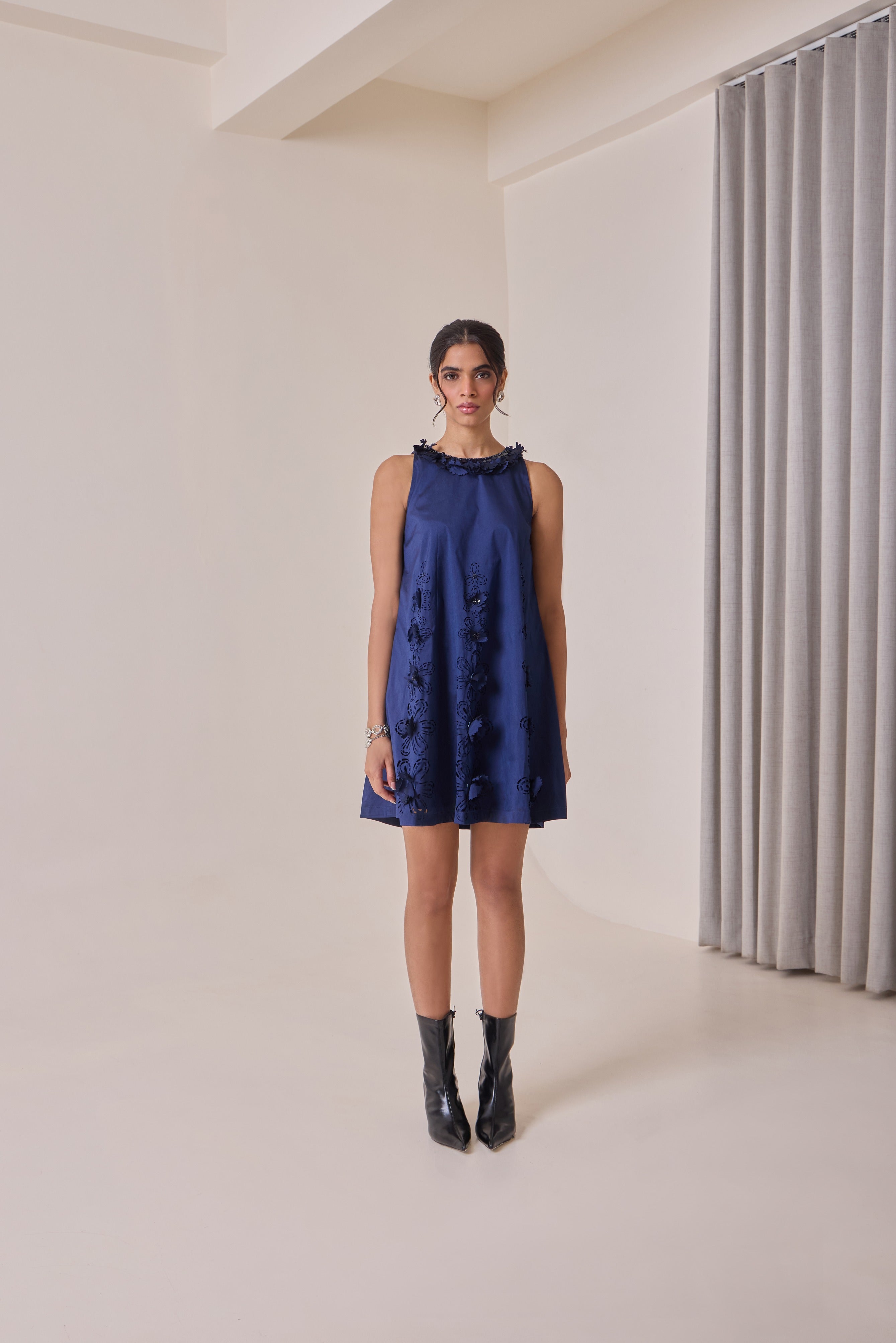 Midnight Art-Cut Shift