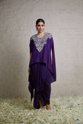 Load image into Gallery viewer, Silk Kaftaan With Crepe Dhoti
