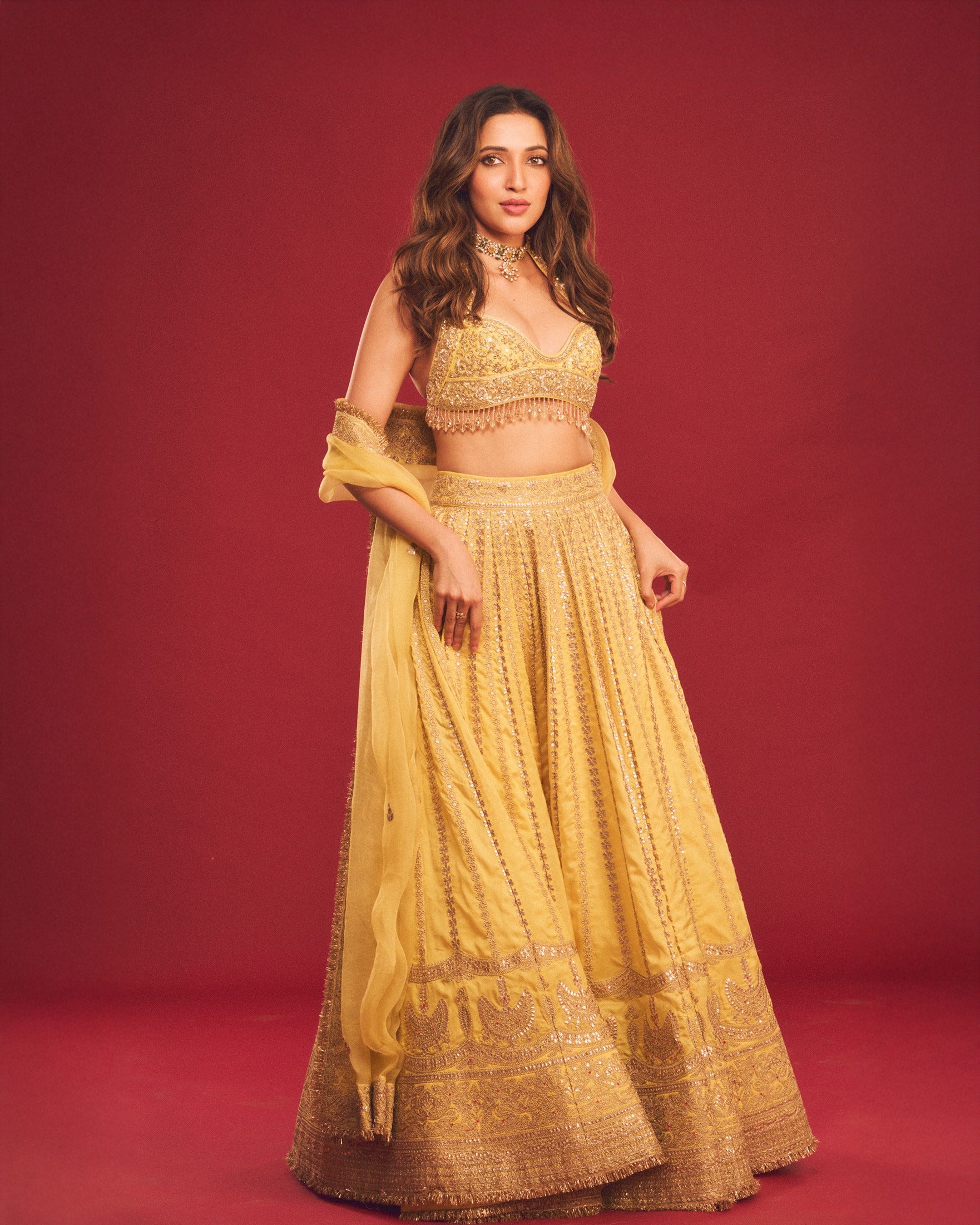 Neha Shetty in Zivaara Lehnga Set
