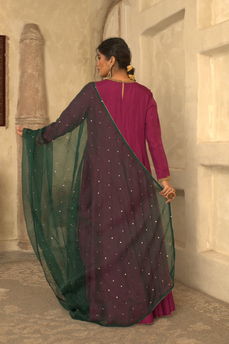 ANWITHA PURPLE ANARKALI