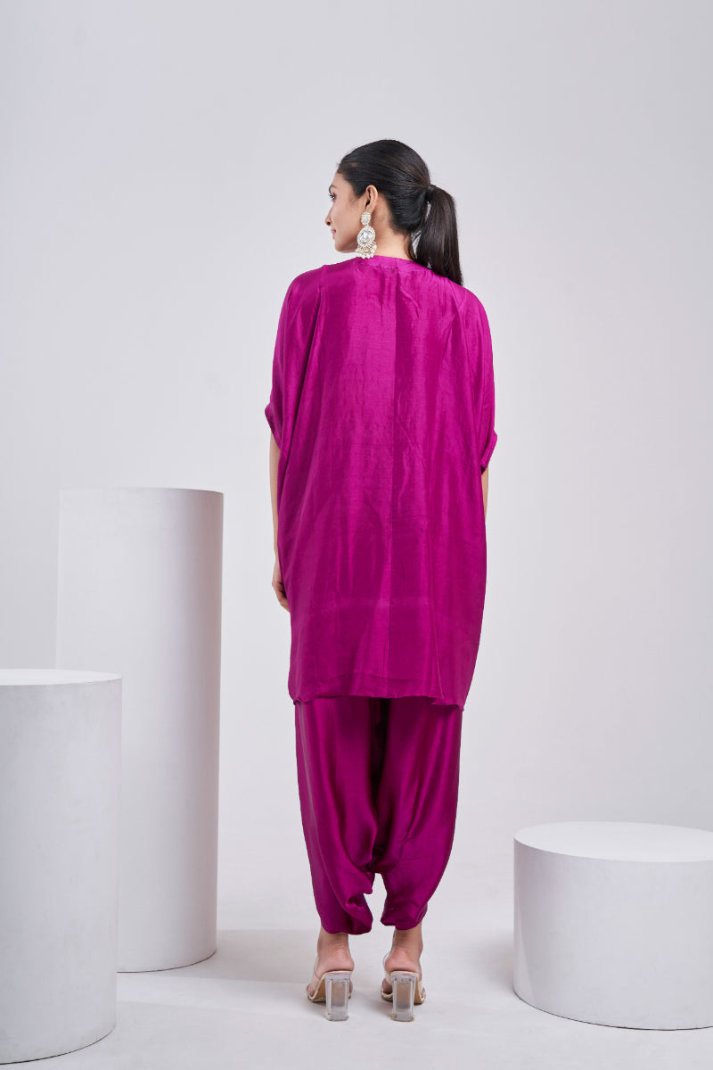 Purple Gulnaar Kaftan Set