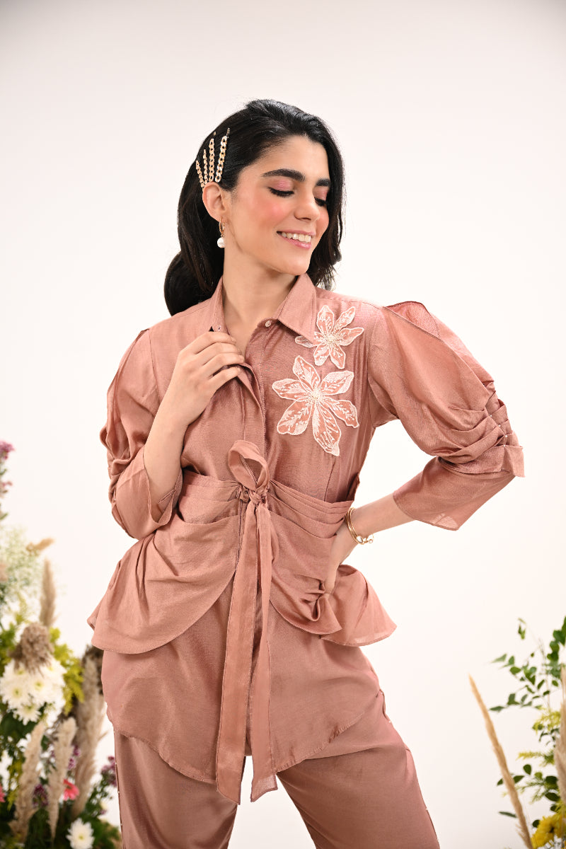 Draped Bow Co-ord Set