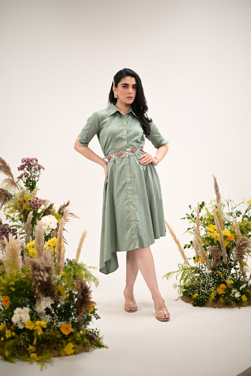 Teal Rosebay Dress