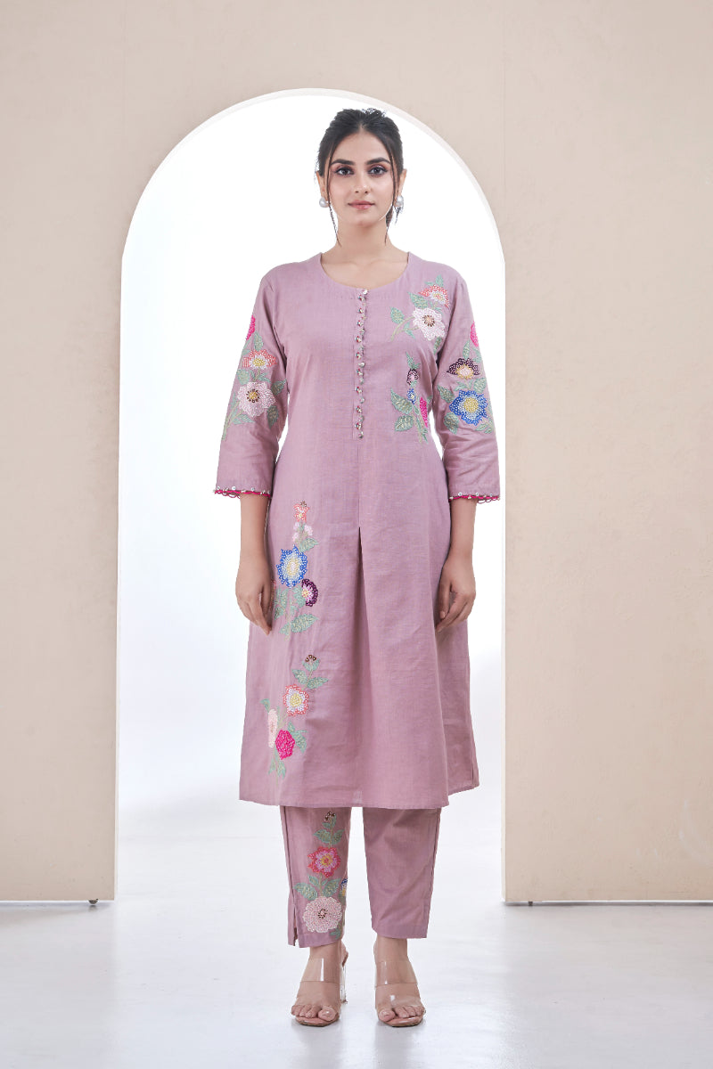 Dusty Mauve gulnaaz Set