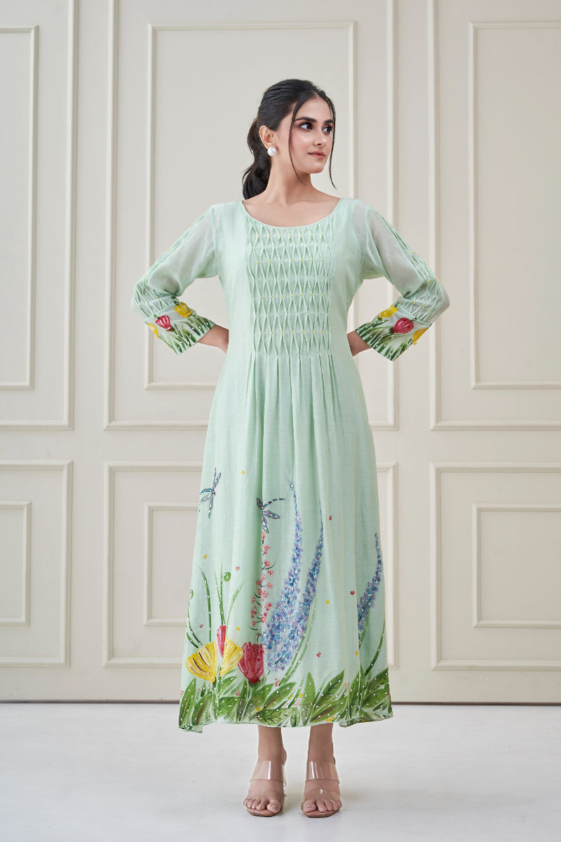 Sea Green Meadow Dress