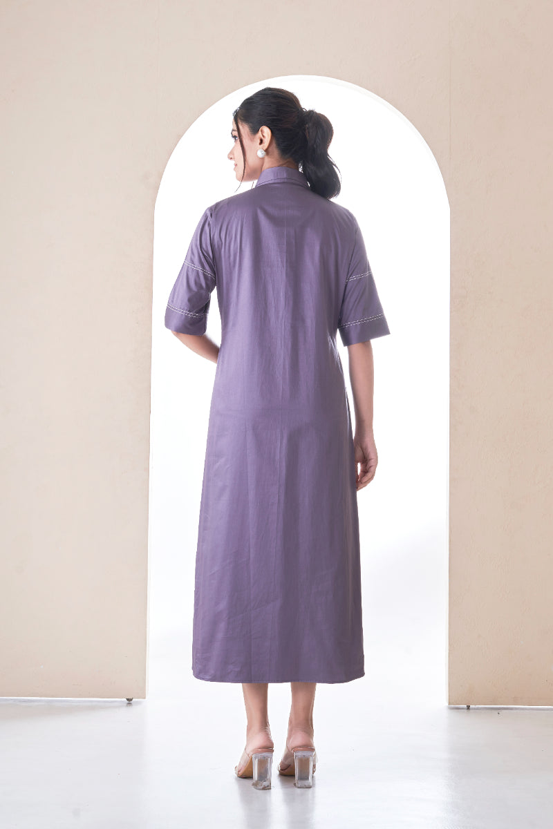 Purple Blossom Sketch dress