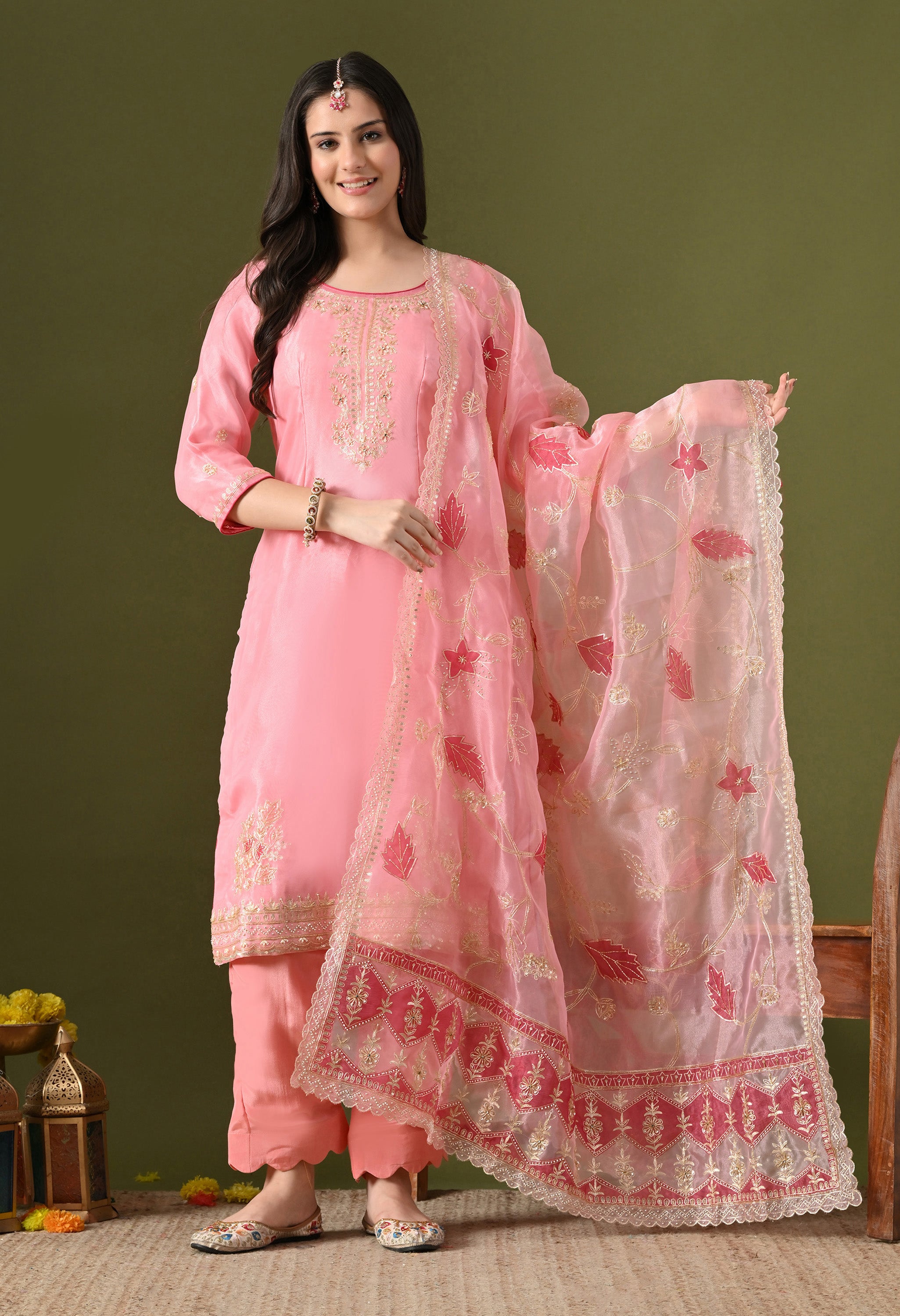 Pink Kurta Set