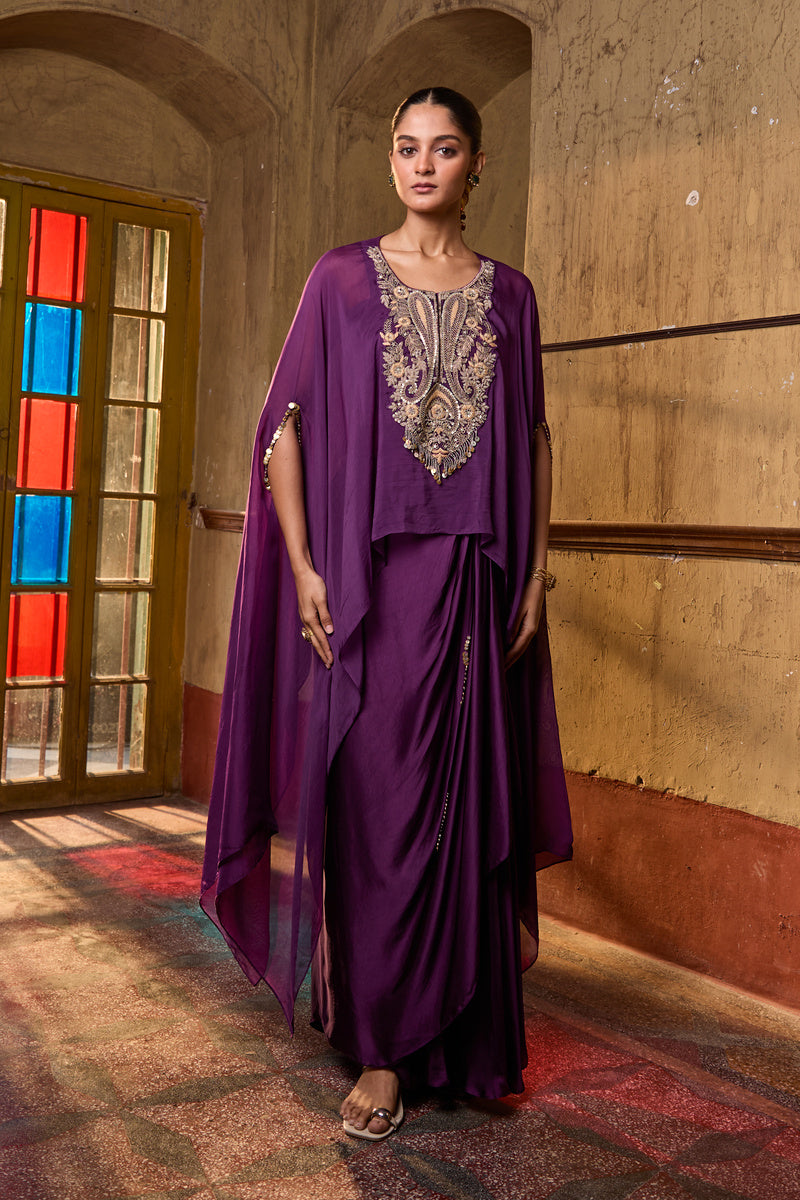 Noor Aafreen Draped Set