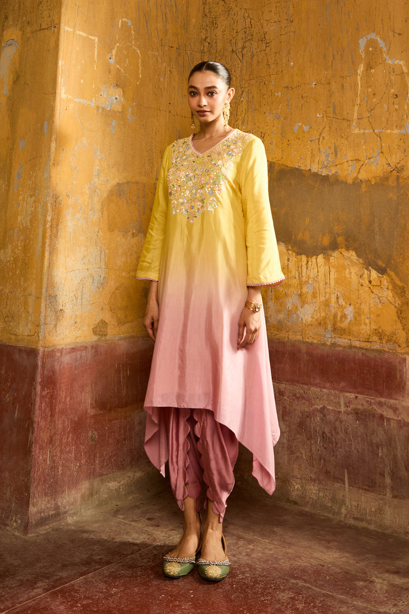 Sorbet Bloom Set In Yellow/Pink
