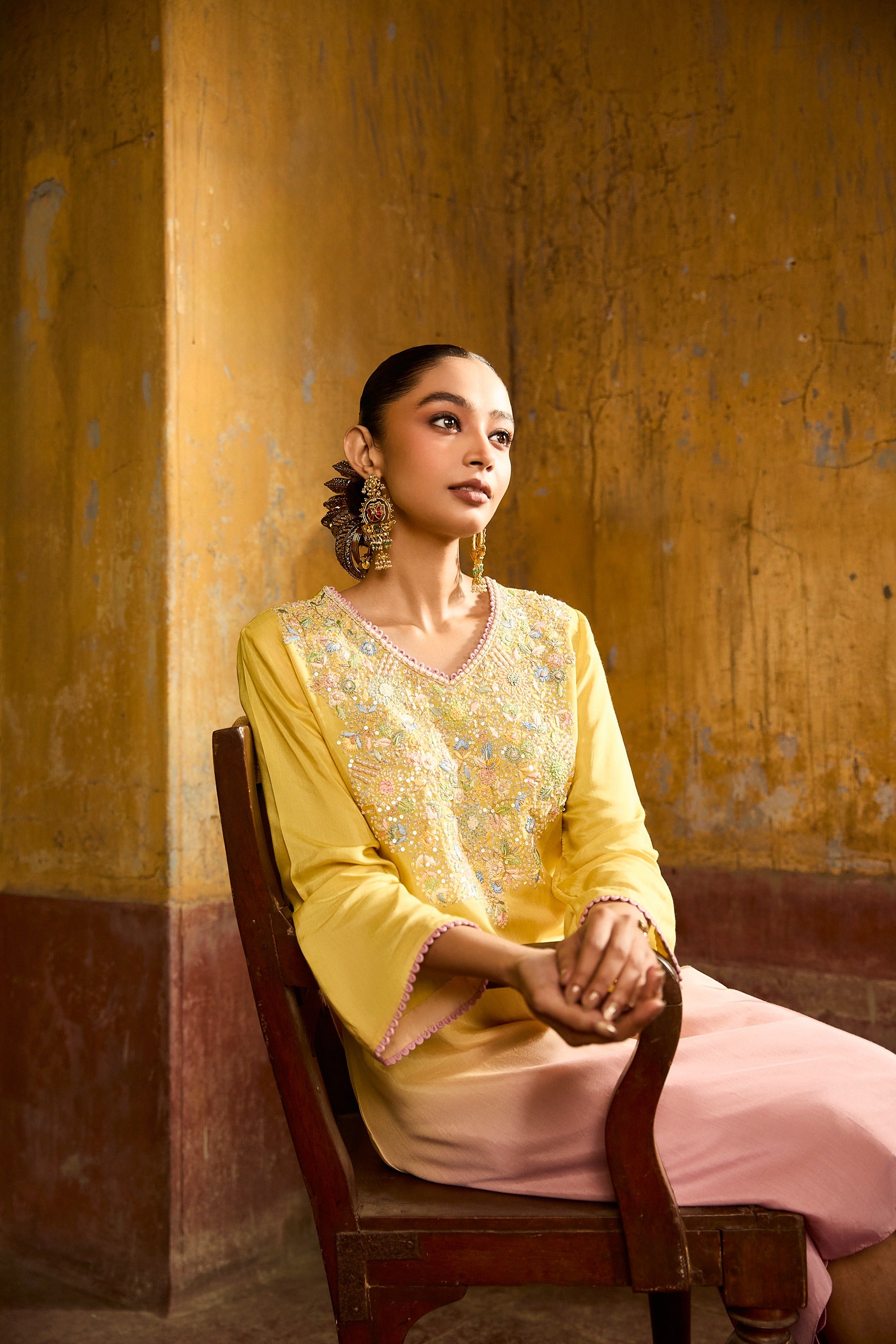 Sorbet Bloom Set In Yellow/Pink