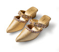 Load image into Gallery viewer, Opal Gold Mules
