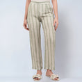 Load image into Gallery viewer, Sage Green and Ecru Stripe Pants
