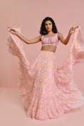 Load image into Gallery viewer, Alaina Georgette Frill Set- front view
