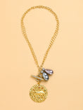 Load image into Gallery viewer, Twin Pearl TAURUS Celestial Necklace
