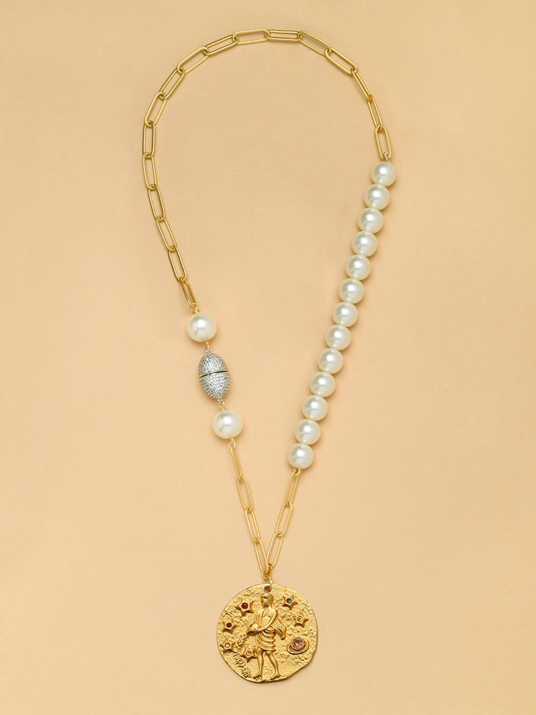 Pearl AQUARIUS Celestial Necklace