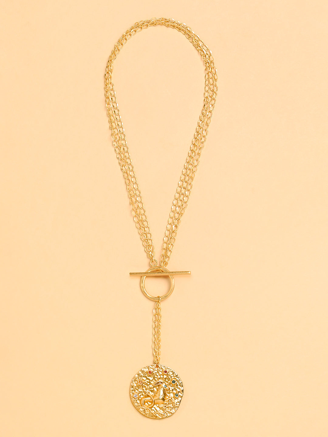 Lariat Style CAPRICORN Celestial Necklace
