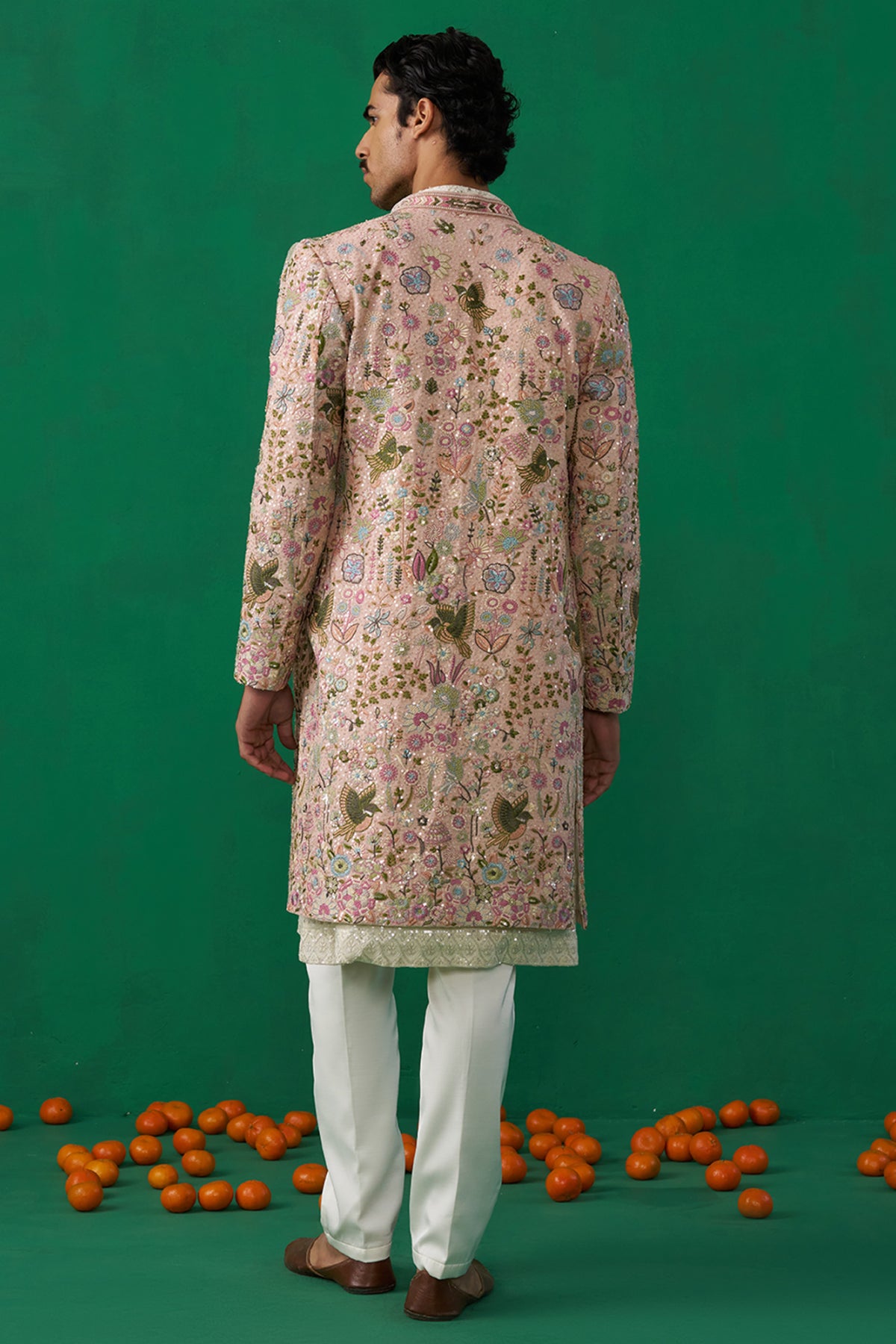 PHOOLPANKH PINK INDOWESTERN SET