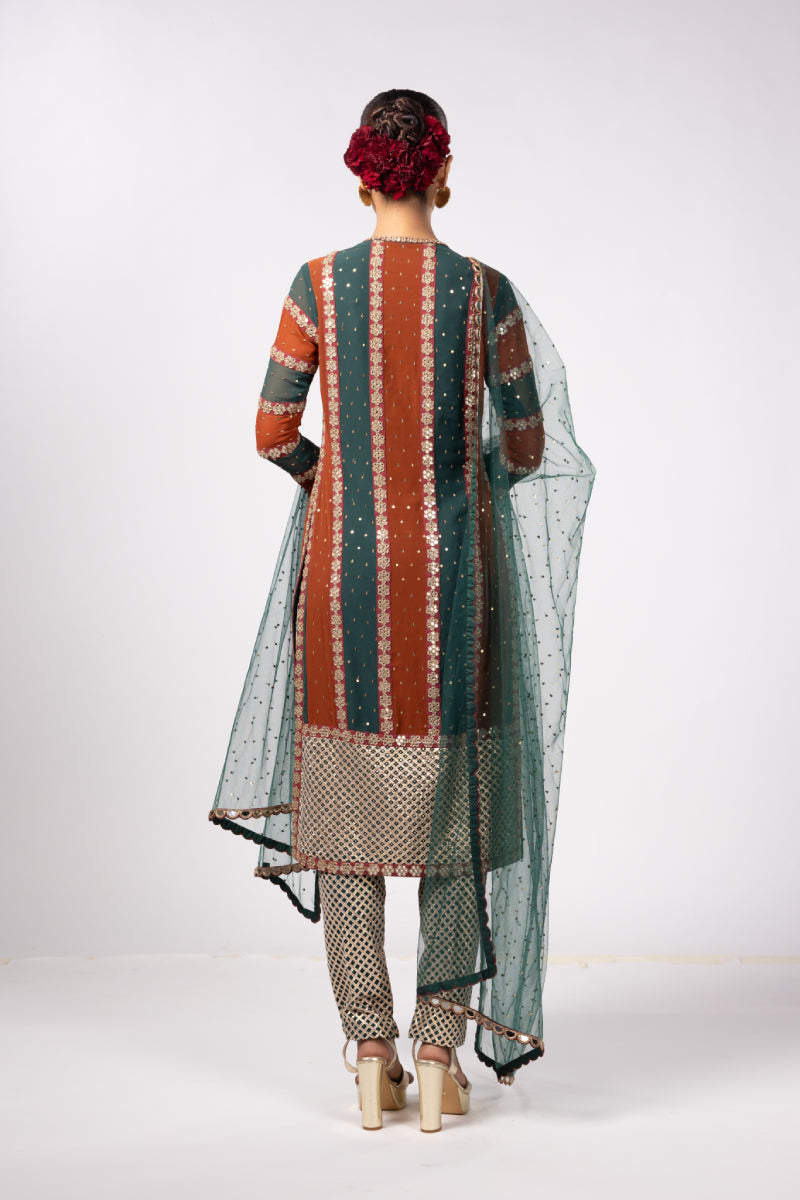 JADE GREEN PANT KURTA SET