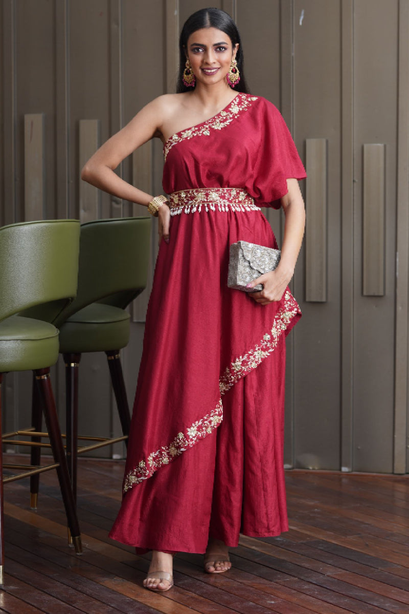 Amber One Shoulder Gown