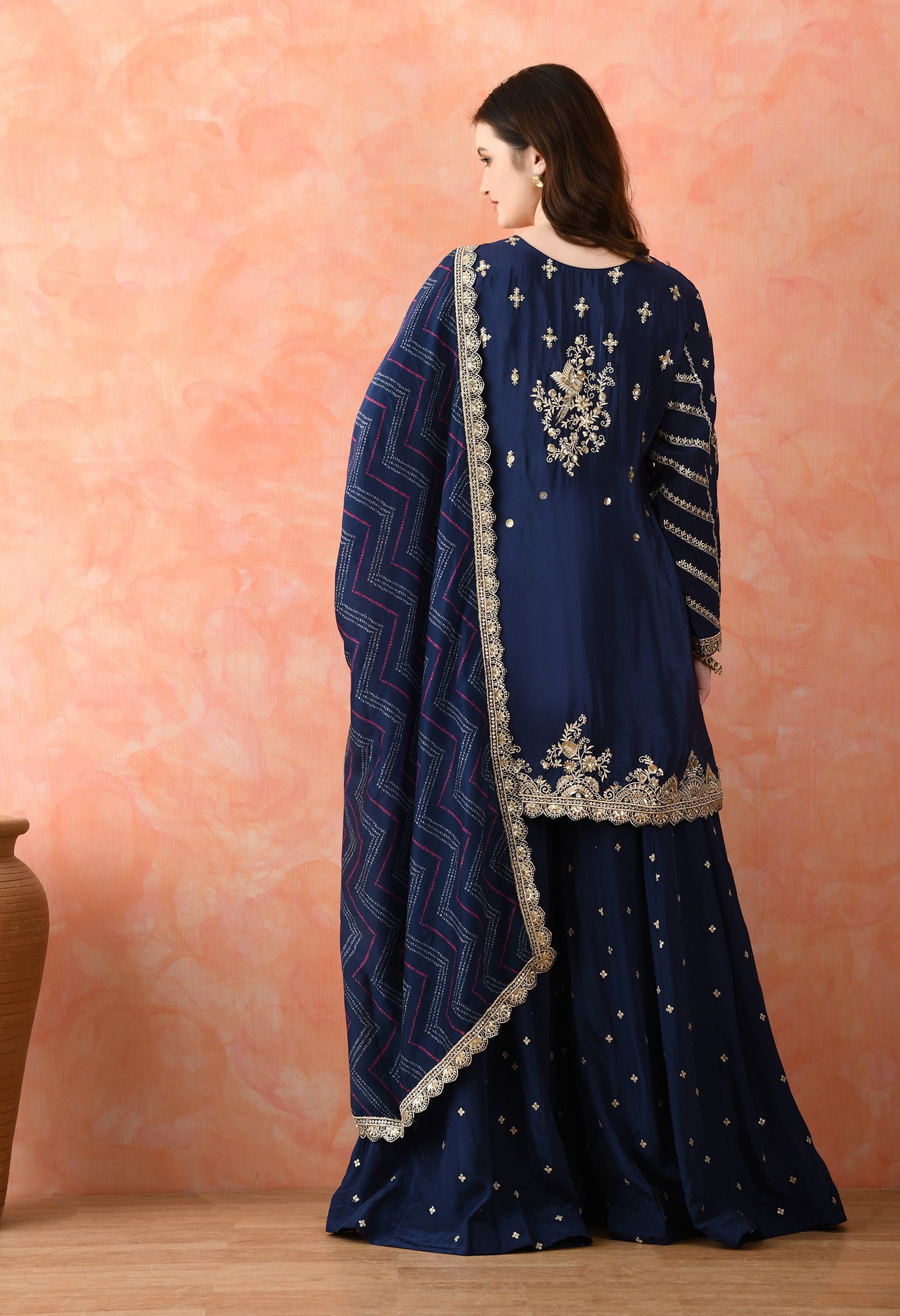 Blue Sharara Set