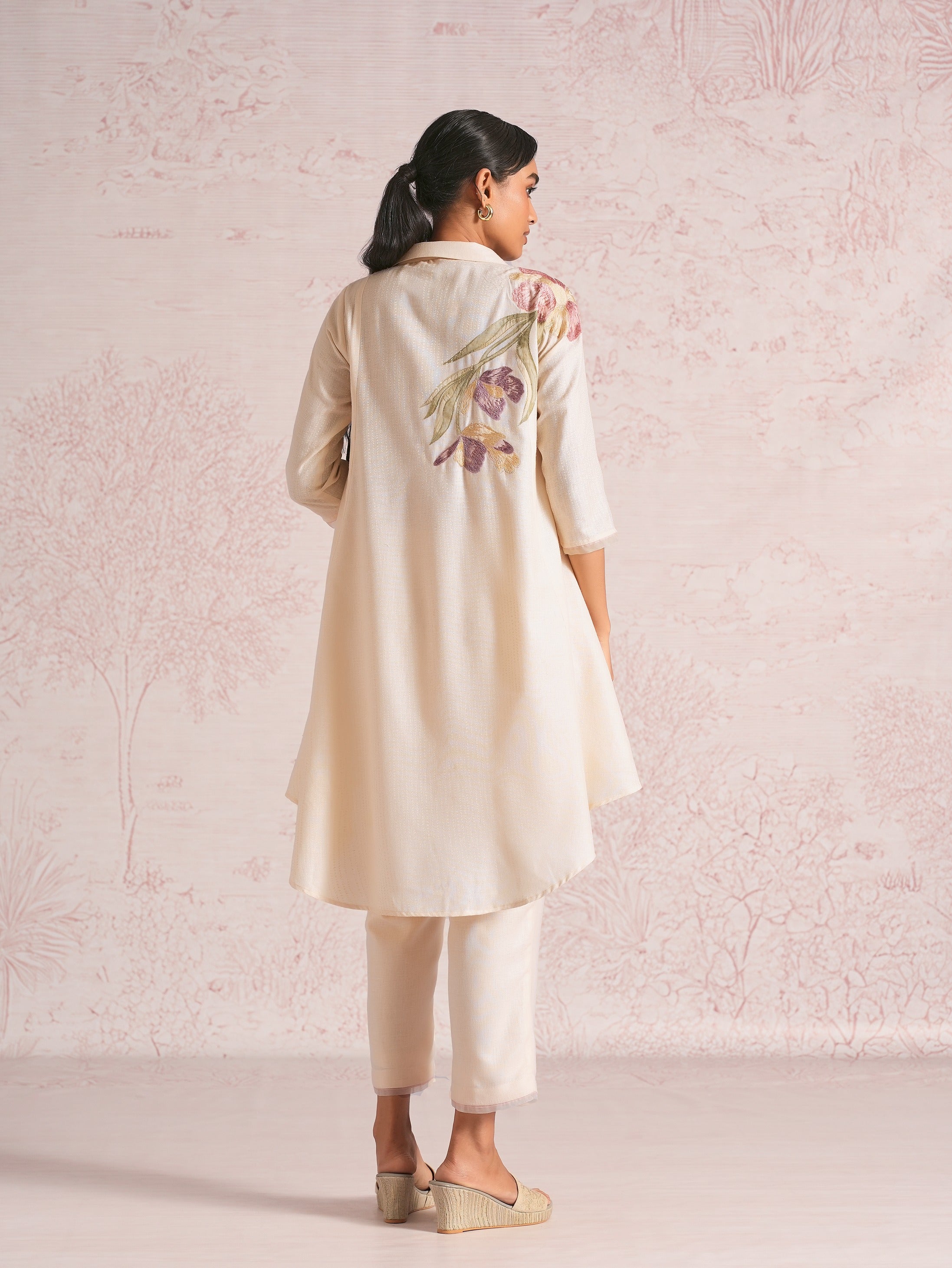Painted Petals Ice Cream Cone Co-ord - Parchment