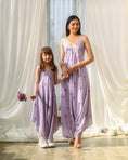 Load image into Gallery viewer, Mother Daughter Very Peri Lilac Palazzo Jumpsuit
