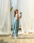 Load image into Gallery viewer, Mother Daughter Dusty Teal Palazzo Jumpsuit
