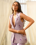 Load image into Gallery viewer, Very Peri Lilac Quilted Pant Suit
