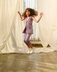 Load image into Gallery viewer, Very Peri Lilac Quilted Pant Suit Kids
