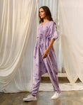 Load image into Gallery viewer, Very Peri Lilac Kimono Dhoti Jumpsuit
